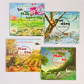 Combo 4 cuốn Em yêu thiên nhiên bốn mùa: Mùa Xuân + Mùa Hạ + Mùa Thu + Mùa Đông
