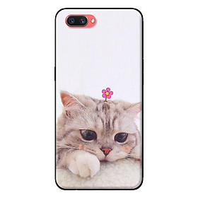 Ốp in cho Oppo A3s Mèo Buồn - Hàng chính hãng