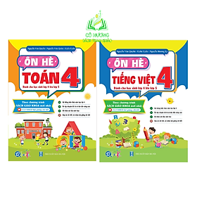 Sách Combo Ôn Hè Toán và Tiếng Việt 4 Dành cho học sinh lớp 4 lên 5 (2 cuốn)
