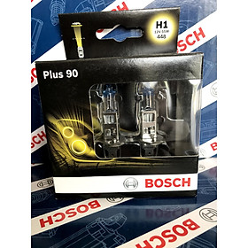 Bóng đèn tăng sáng Bosch H1 12V 55W Plus + 90% Hộp 2 bóng đèn sương mù