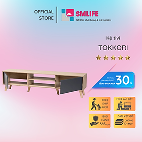Mua Kệ tivi gỗ hiện đại SMLIFE Tokkori  | Gỗ MDF dày 17mm chống ẩm | D160xR40xC45cm