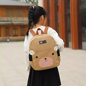 Balo mầm non gấu nâu dễ thương TNBags – Balo trẻ em cao cấp nhẹ êm an toàn xinh xắn XB3022