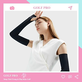 Bao tay golf nữ chống nắng xỏ ngón Golovejoy xà cạp ống tay chống tia UV thoáng khí cực tốt XC001