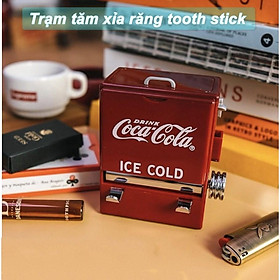 Mua Hộp đựng tăm xỉa răng tooth stick (Đỏ Coca) kiểu dáng độc đáo