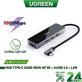 Mua Bộ chuyển Type-C đa năng UGREEN 80546 bẻ góc 90 - Hàng nhập khẩu chính hãng