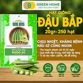 Hạt Giống Đậu Bắp Greenhome, Gói 10gr, Dễ Trồng Quanh Năm, Nảy Mầm Cao, Thu Hoạch Nhanh, Năng Suất Cao T06