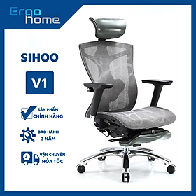 Mua Ghế lưới Ergonomic Công thái học SIHOO V1 Ergohome  ghế làm việc xoay văn phòng điều chỉnh nâng hạ lưng bảo vệ cột sống  ngả 140 độ  form ghế to  thoải mái  bảo hành 3 năm