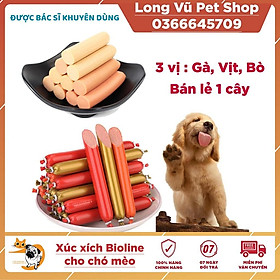 Hình ảnh Xúc Xích Cho Chó Mèo Hamster Thú Cưng Dinh Dưỡng Giàu Vitamin, Đạm Bioline