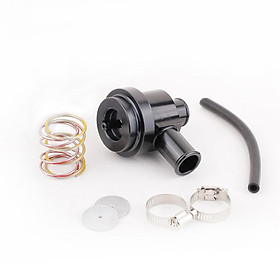 Black Aluminum Bypass Diverter Valve for Turbo Saab/Audi/Porsche/VW