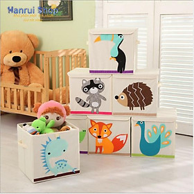 Hộp đựng đồ chơi cho bé hoạ tiết hoạt hình ngộ nghĩnh, chống nước (bộ 4 cái) - ShopToro - AsiaMart