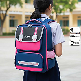 Balo học sinh nữ cao cấp chống thấm TNBags Smart Pink TN.B 3112, balo bé gái thời trang tiện dụng, thiết kế hiện đại bền đẹp!