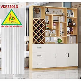 TỦ KỆ TRANG TRÍ KIÊM VÁCH NGĂN VKR2201D - Nội thất lắp ráp Viendong Adv