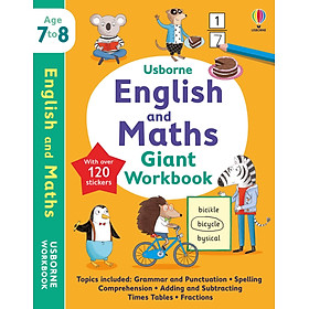 Usborne English and Maths Giant Workbook 7-8