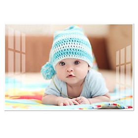 Mua Tranh treo tường em bé đáng yêu baby cute treo phòng bà bầu BB0014 viền trắng