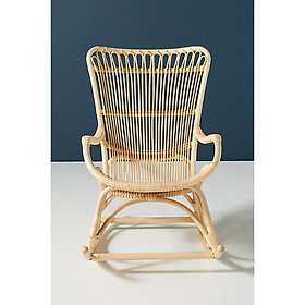 Ghế Mây Bập Bênh Thư giãn Phong Cách Vintage- Rattan Rocking Chair - CH0001