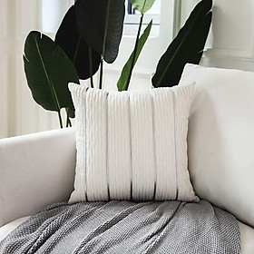 Mua Vỏ Gối Tựa Lưng Vuông Trang Trí Vân Sọc Flanel