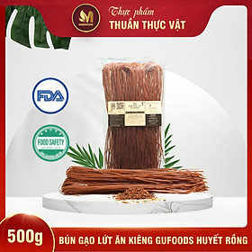 Hình ảnh Bún Gạo Lứt Ăn Kiêng GUfoods Huyết Rồng 500g - Giảm cân, Thực dưỡng, Eat clean