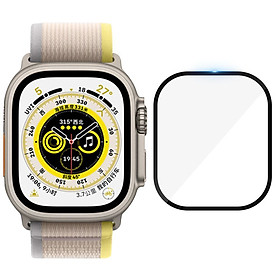 Mua Miếng dán kính cường lực Full 3D cho iWatch Ultra 49mm Series 8 hiệu ANANK Protector Pro (Chống va đập  vát cạnh 2.5D  hạn chế vân tay) - hàng nhập khẩu