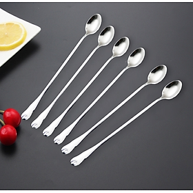 Mua Bộ 6 muỗng/thìa cafe Hàn Quốc  cán dài  inox 20cm cao cấp