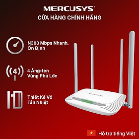 Bộ Phát Wifi Mercusys MW325R Chuẩn N 300Mbps - Hàng Chính Hãng