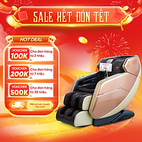 Ghế massage trị liệu Queen Crown QC S460 - Công nghệ 4D - Kéo giãn chuyên sâu