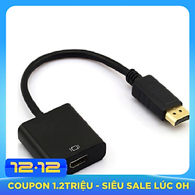 Dây Cáp Chuyển Đổi DisplayPort Sang HDMI màu đen