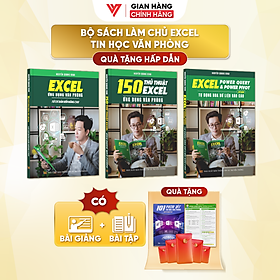 Combo 3 Sách Power Query & Power Pivot, 150 Thủ Thuật Và Excel Cơ Bản Đến Nâng Cao Kèm Video Khóa Học