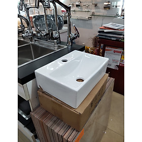 Mua CHẬU LAVABO TREO TƯỜNG HÌNH CHỮ NHẬT HT3040 NHỎ GỌN(2)