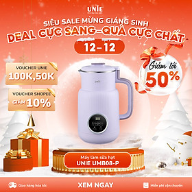 Mua Máy làm sữa hạt Unie chính hãng UMB08  UMB08 PRO công suất 600W  máy sữa hạt dung tích 600ml  5 chức năng xay nấu tiện lợi  xay nhuyễn mịn mọi thực phẩm  vệ sinh dễ dàng  chất liệu an toàn sức khỏe