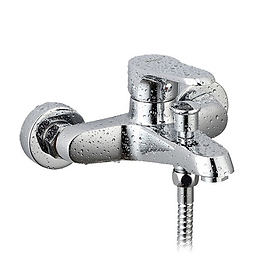 Sen tắm nóng lạnh đồng mạ chrome KD-1404-dây bát sen đi kèm