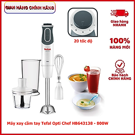 Mua Máy xay sinh tố cầm tay Tefal Opti Chef HB643138 - 800W - 20 tốc độ - Hàng chính hãng