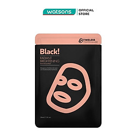 Mặt Nạ Than Hoạt Tính Timeless Truth Mask Black Charcoal Radiant Brightening Làm Mờ Vết Thâm 30ml