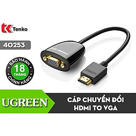 Cáp chuyển đổi HDMI to VGA Ugreen 40253 - Hàng chính hãng