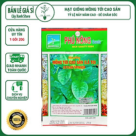 Mua Hạt Giống Mồng Tơi Cao Sản Mồng Tơi Lá To Dễ Trồng Giàu Dinh Dưỡng - Phú Nông Seeds