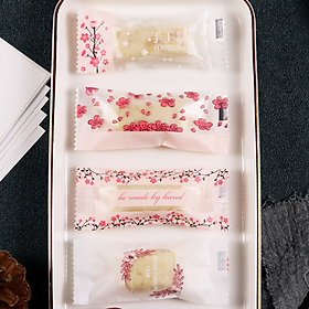 Mua 200c Túi đựng bánh Cookie  túi đựng kẹo Nougat  vỏ kẹo Size 4*9.5 cm Hoa Anh Đào ( 4 in 1) - túi hàn miệng
