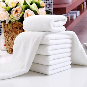 Mua (330gr)Khăn tắm trắng khách sạn cao cấp 65x135 cm và 70x140 cm 330 gr