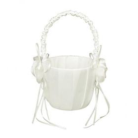 4X Wedding Flower Girl Pearl Flower Basket Litter Basket Kids Basket