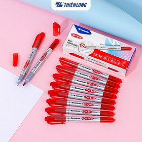 Hộp 10 bút lông dầu viết dạ kính Thiên Long Ceedee PM-04 - Bút đi nét, tô viền CD PM04