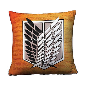 Gối vuông Attack on Titan nâu - GVMA205