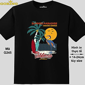 SUMMER PARADISE, mã G245. Áo thun siêu đẹp cho cả gia đình. Form unisex cho nam nữ, trẻ em, bé trai gái. Quà tặng ý nghĩa