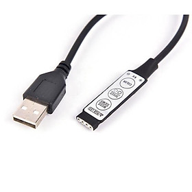 Mua Bộ Điều khiển đèn led RGB 3 nút bấm USB 5V thiết kế nhỏ gọn