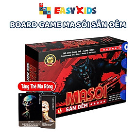 Đồ Chơi Board Game, Đồ Chơi Chơi Cùng bạn Bè - Ma Sói Săn Đêm - Werewoft - 80 Lá - 78 Lá Tặng 2 Thẻ Mở Rộng - Thẻ In Sắc Nét, Siêu Dày