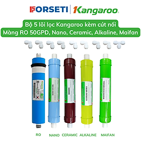 Trọn bộ lõi lọc Kangaroo gồm màng RO và bộ chức năng 5678 dùng cho máy lọc nước Kangaroo model KG108A - Hàng chính hãng