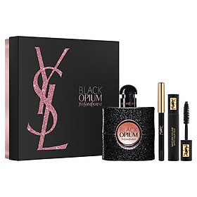 Yves Saint Laurent Opium Black Eau De Parfum 50ml 3 Piece Set