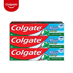 Bộ 3 Kem Đánh Răng Colgate Herbal Salt Muối Thảo Dược 225g/tuýp x 3