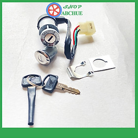 Ổ Khóa 2 Cạnh Xe Máy Wave alpha Đời Đầu Từ 2002-2006, wave ZX