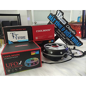 Mua Quạt Tản Nhiệt  Fan CPU Coolmoon UFO X Led RGB - Tự Động Đổi Màu Và Hiệu Ứng - hàng chính hãng