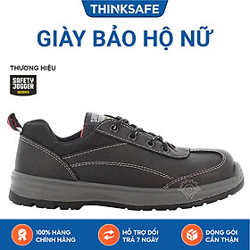 Mua Giày bảo hộ lao động nữ Jogger Bestgirl da bò bền  đế chống đinh  thoáng khí  thời trang  giày cách điện công trình - Thinksafe