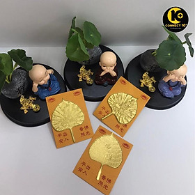 Mua Lá Bồ Đề Mạ Vàng May Mắn Chiêu Tài Lộc Hợp Phong Thuỷ