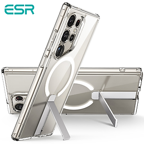 Ốp lưng trong suốt kiêm giá đỡ ESR Flickstand Ultra Boost (HaloLock) cho Samsung Galaxy S24 Ultra_ Hàng Chính Hãng